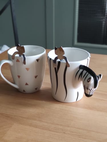 Customer photo review of Cuillère à Thé Japonaise Neko Cat