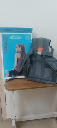 Customer photo review of Dorso Lumbar Spinal Brace (Taylor Brace) | Provides Firm Back Support to the Thoracic & Lumbar Spine (Grey)
