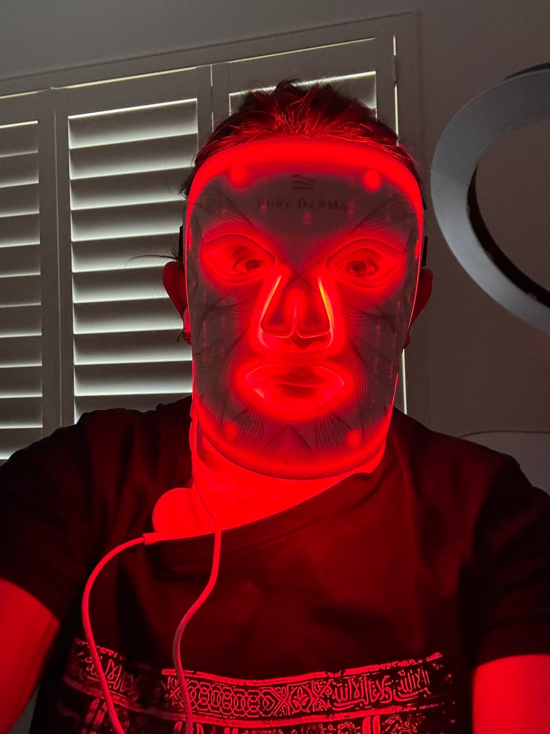 Customer photo review of LED Light Therapy Face, Neck & Décolletage Mask
