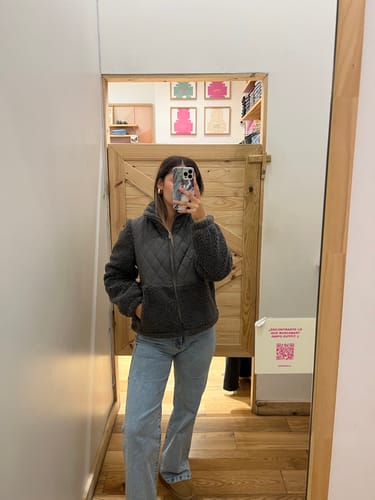 Customer photo review of Chiporro Acolchado Cuello Alto Gray