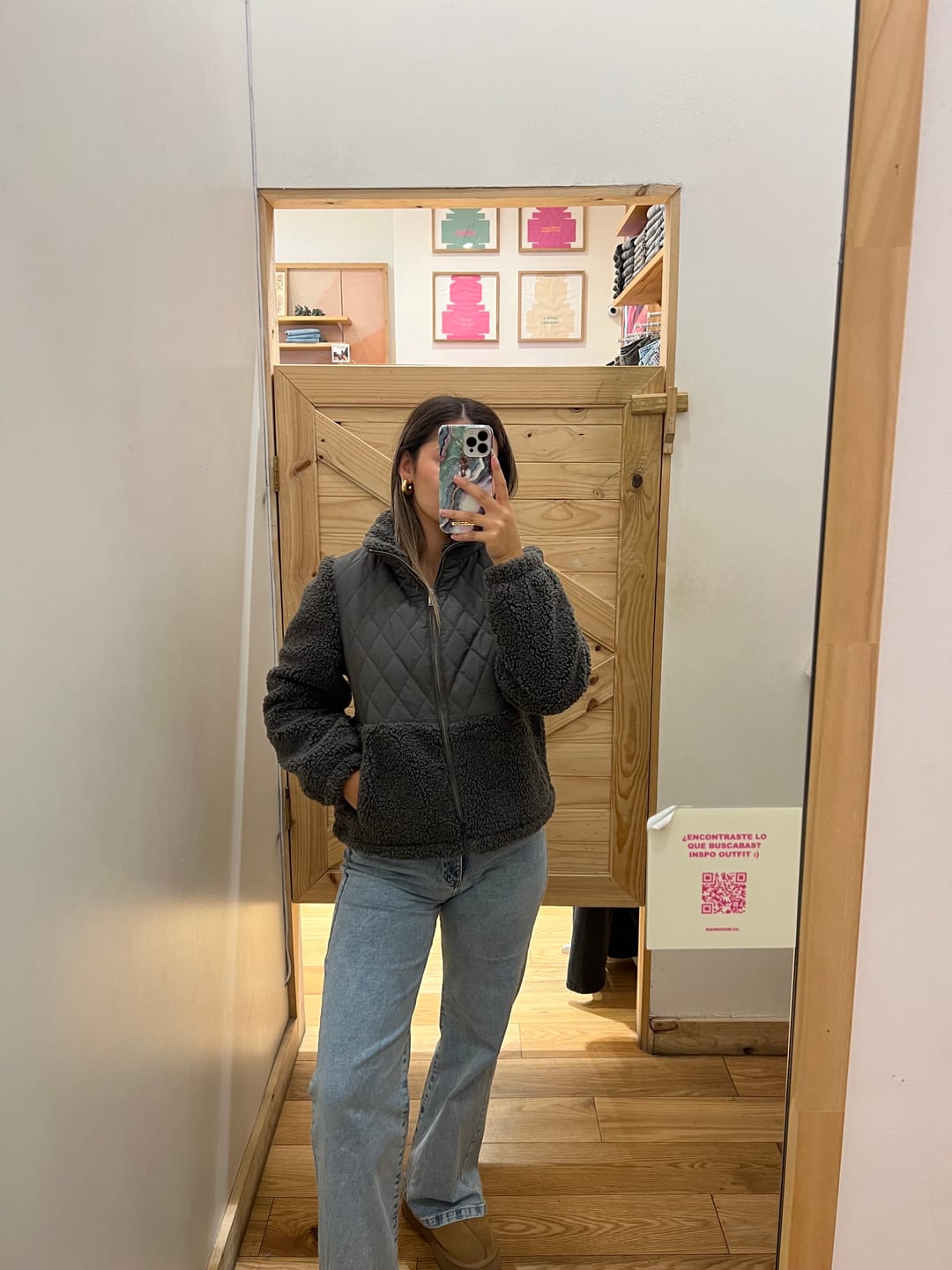 Customer photo review of Chiporro Acolchado Cuello Alto Gray
