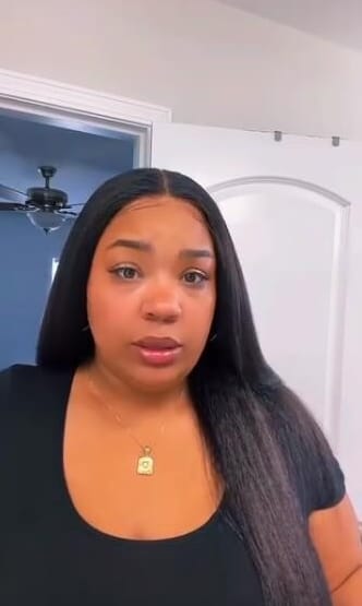 Customer photo review of MORE FACE 13x6 Lace Frontal Wig Preplucked Straight Human Hair Wigs With Baby Hair