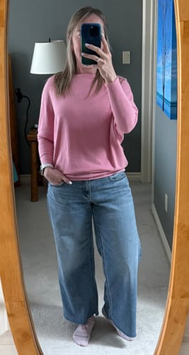 Customer photo review of Silver Suki Wide Leg Ankle Jean (Indigo)