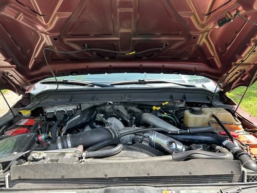 Customer photo review of SPE Motorsport 2011-2024 6.7L Powerstroke Coolant Hose Reroute Kit