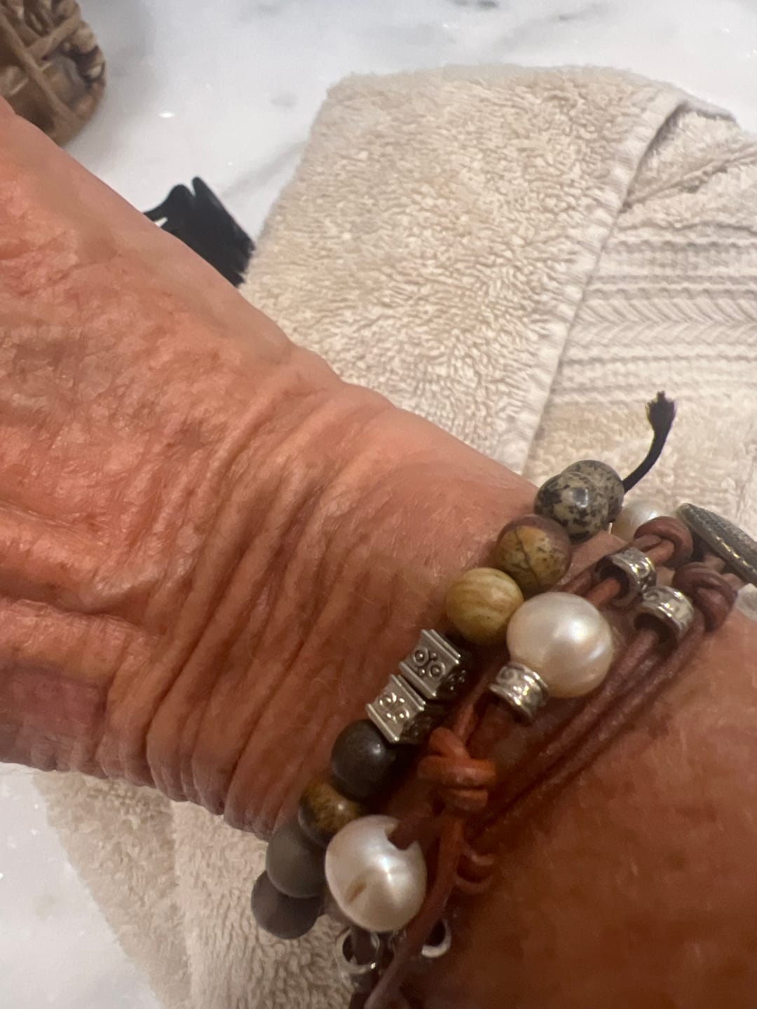 Customer photo review of Vintage Freshwater Pearl Bracelet