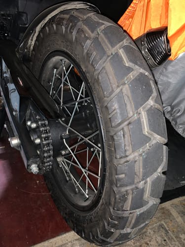 Customer photo review of SHINKO 705 Dual Sport Tires
