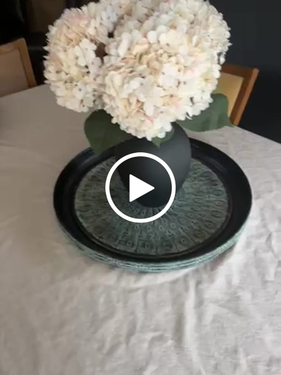 Customer video review of Grande Hortensia (5 tiges) - Crème