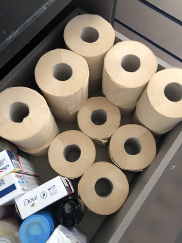 Customer photo review of Unbleached Toilet Roll