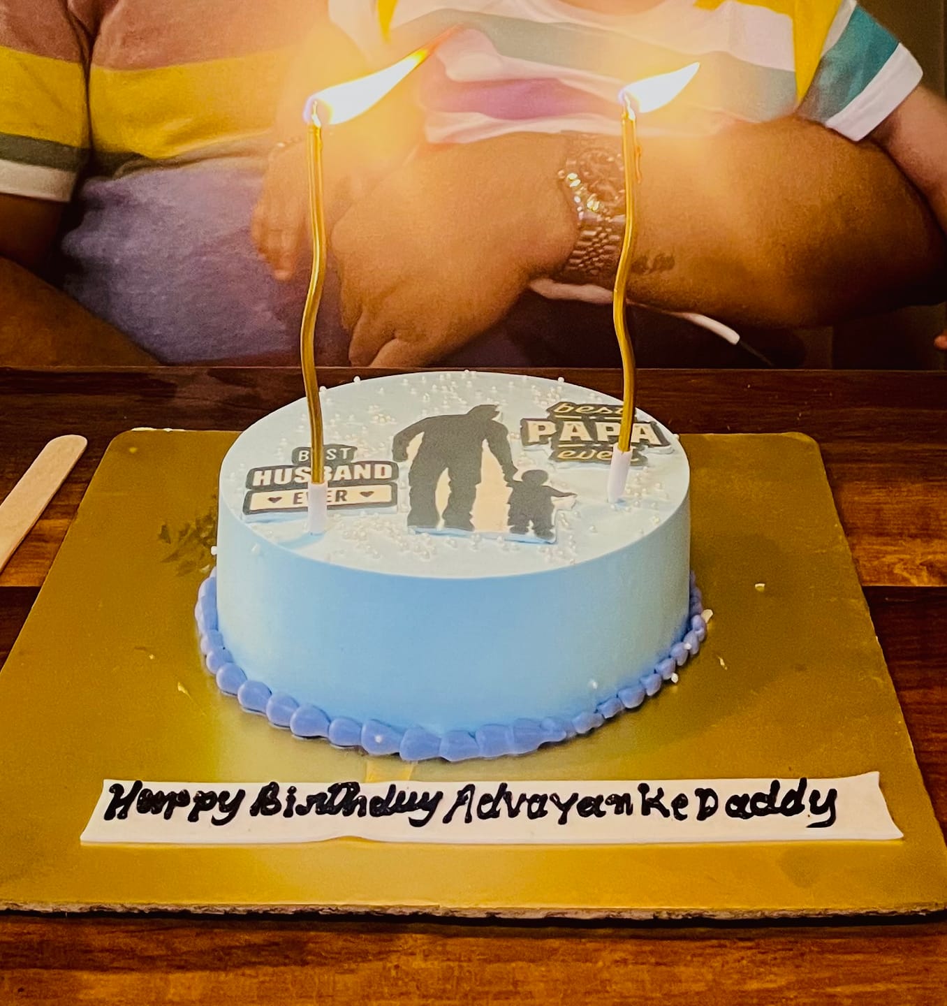 Customer photo review of Husband Father Chocolate Cake