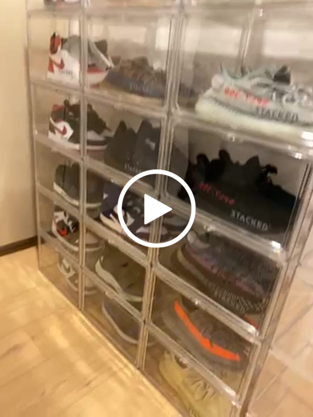 Customer video review of Stacked Magnetic Sneaker Display Case Clear Transparent