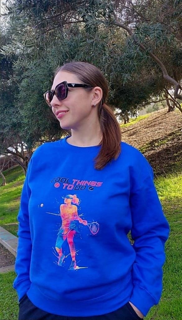 Customer photo review of Cool Tennis Gal Sweatshirt