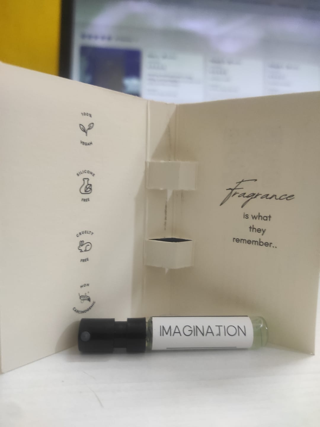 Customer photo review of EM5™ Imagination Perfume EDP Spray for Men | Citrus Amber Fresh Spricy Fragrance | Luxury Gift for Him | Variants Available: 50 ml Spray / 15 ml Spray