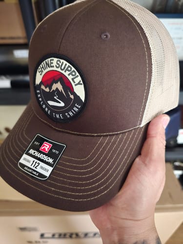 Customer photo review of "Explore The Shine" - Richardson Snapback (Curved Bill)  - Brown/Tan