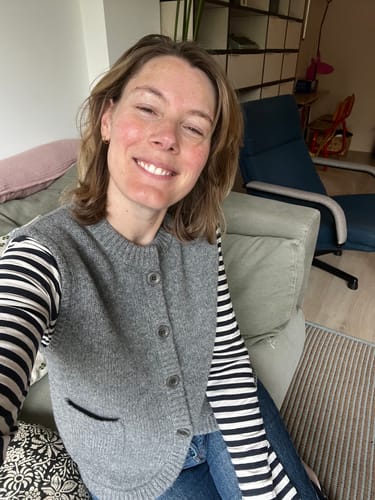 Customer photo review of Staple Wool Gilet - Grey (Sample)