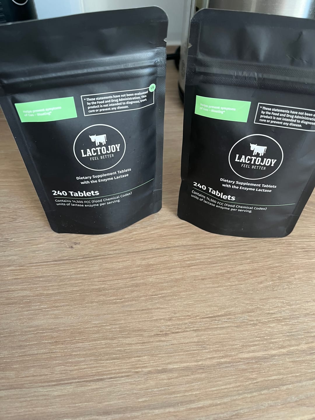 Customer photo review of LactoJoy Lactase Pills - 14.500 FCC - 240 pcs refill bag