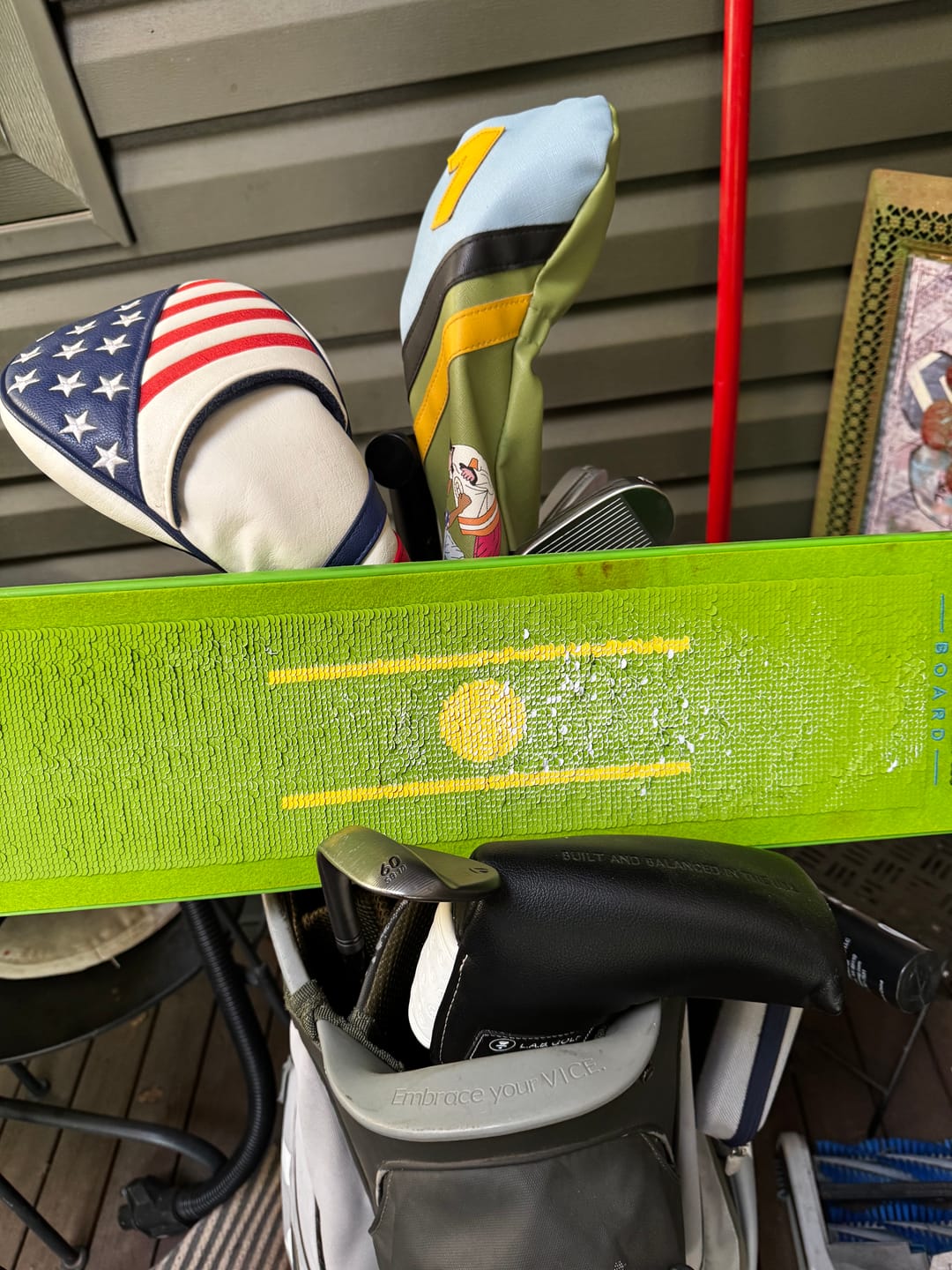 Customer photo review of PRE ORDER- Divot Board Turf Mat 4x5 - Bundle **SHIPS END OF APRIL**