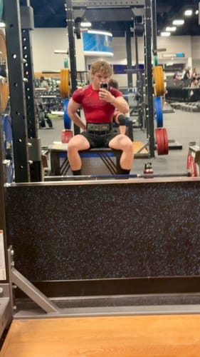 Customer photo review of Void Tech™ Exo Skeleton Compression [CRIMSON RED]