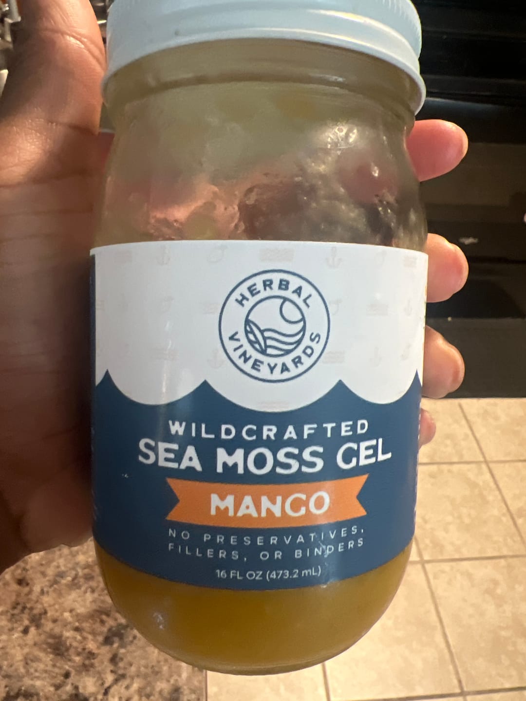 Customer photo review of EXCLUSIVE MANGO SEA MOSS GEL