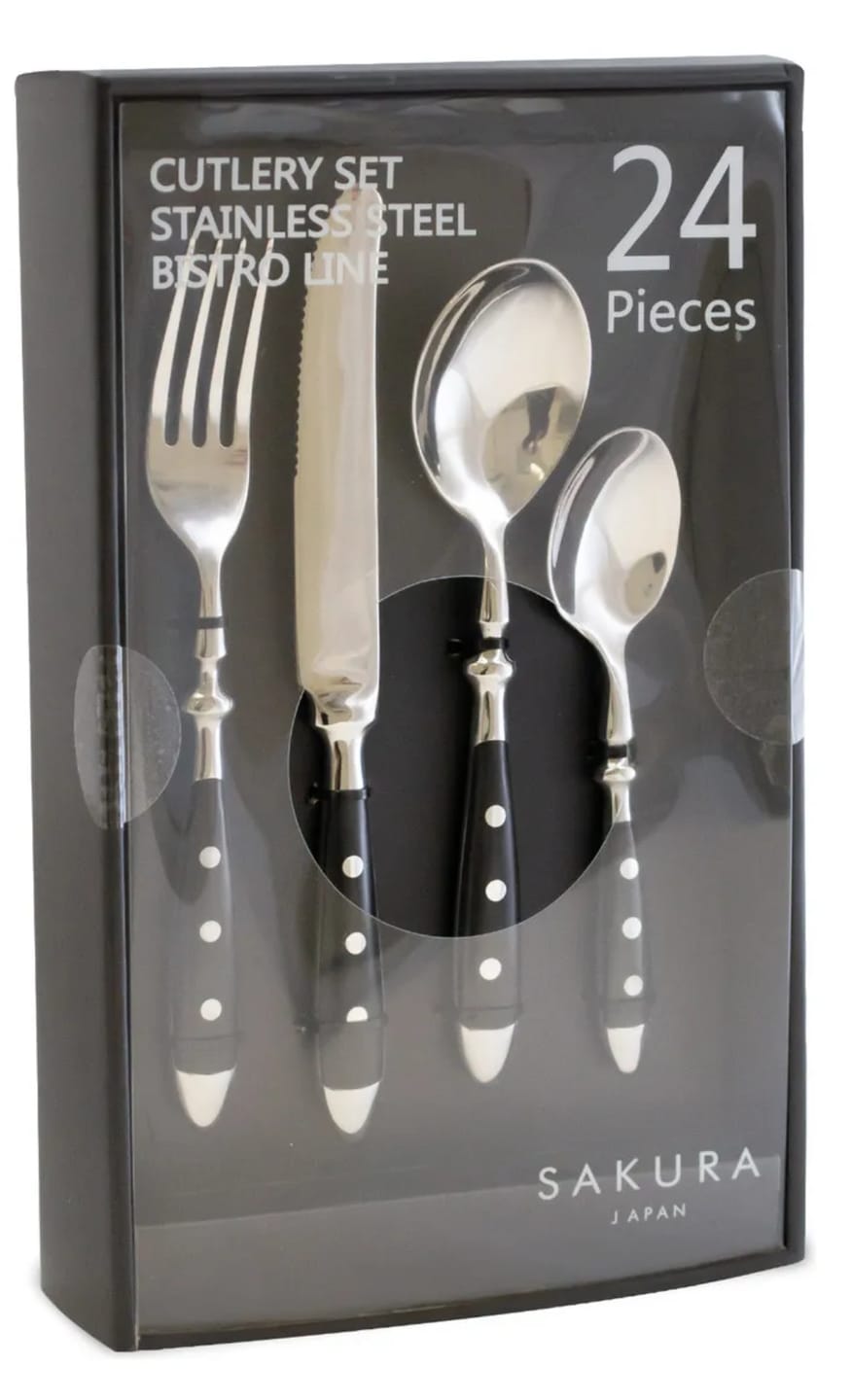 Customer photo review of Set De Cubiertos Sakura Mediterranean De 24 Piezas