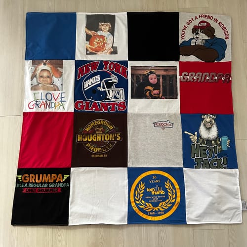 Customer photo review of Premium T Shirt Quilt