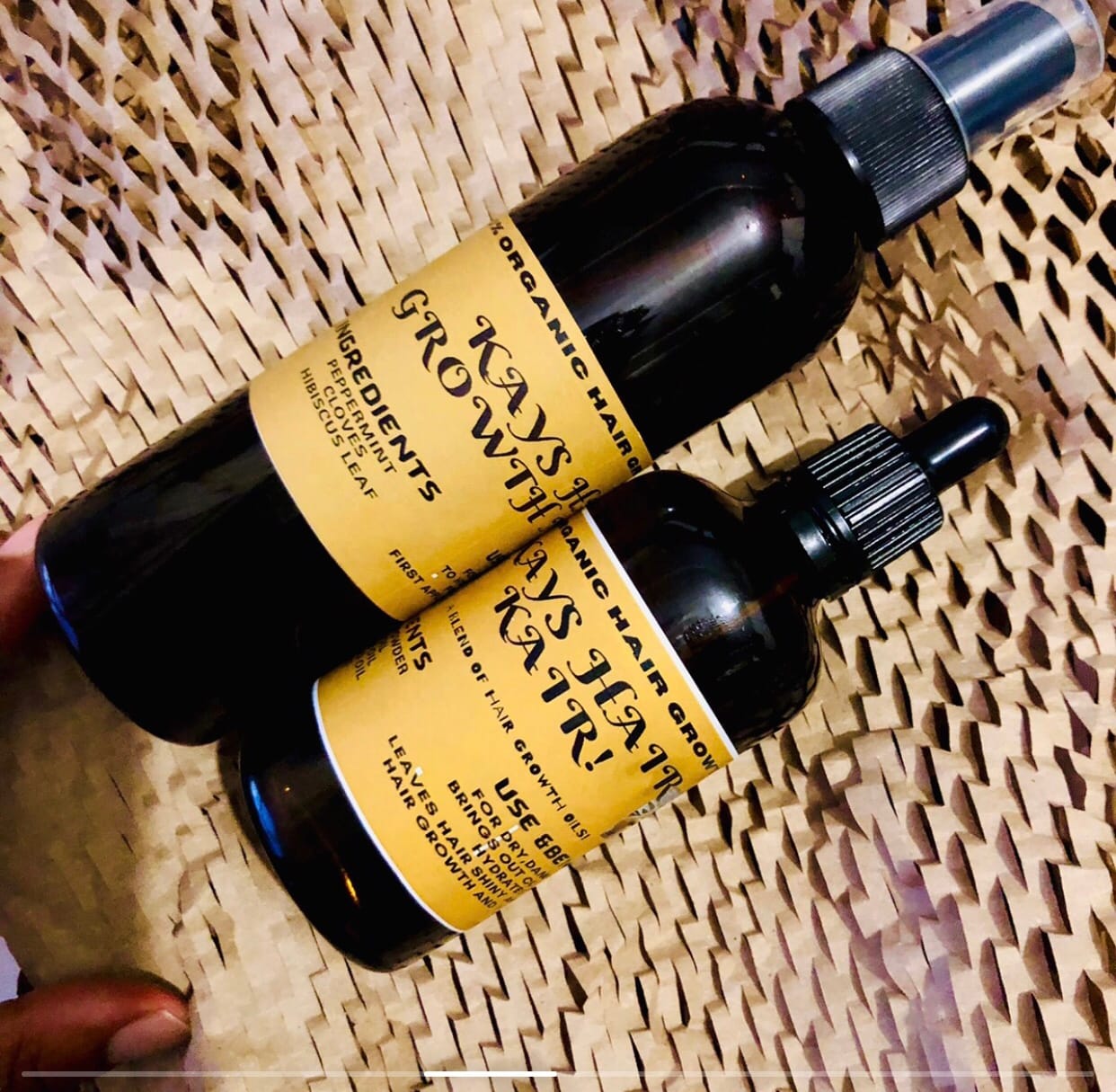 Customer photo review of 100 ml Glass Amber Bottle (18 mm neck) - No Closure
