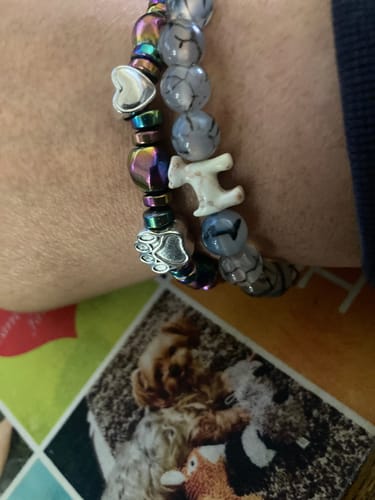 undefined review of “To My Amazing Dog Mom” – STRĀ Dog Beaded Bracelet- Rainbow Magnetic Therapy Beaded Bracelet - Donates 10 Meals to Help Feed Hungry Stray Dogs image 1 out of 2
