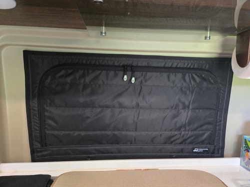 Customer photo review of Promaster Travato - Dinette Zipper Shade Series