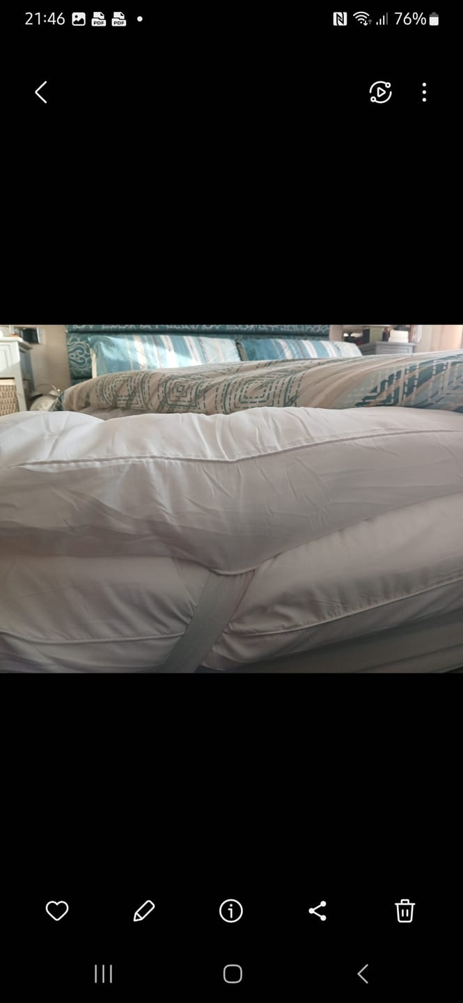 Customer photo review of CloudTopper™ Mattress Topper