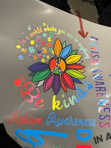 Customer photo review of Custom DTF Transfer By Size