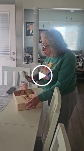 Customer video review of Dolly® Personalized Crochet Doll with Photo Card