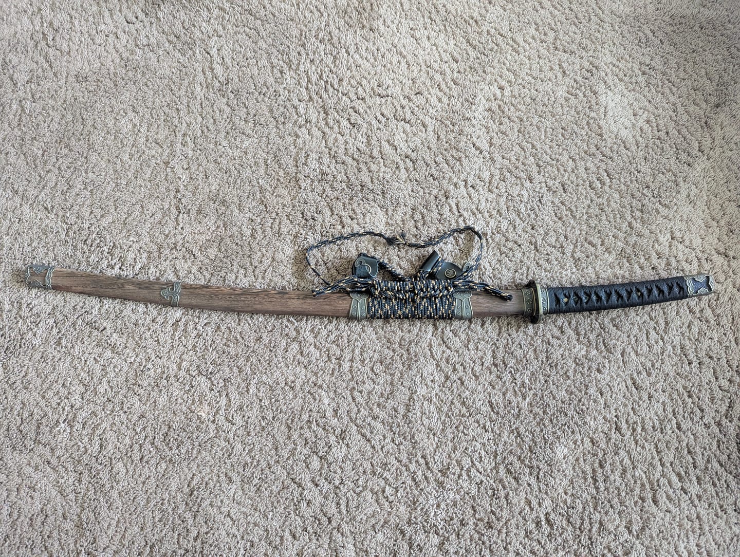 Customer photo review of The Sotoroiya Handmade Katana Spring Steel