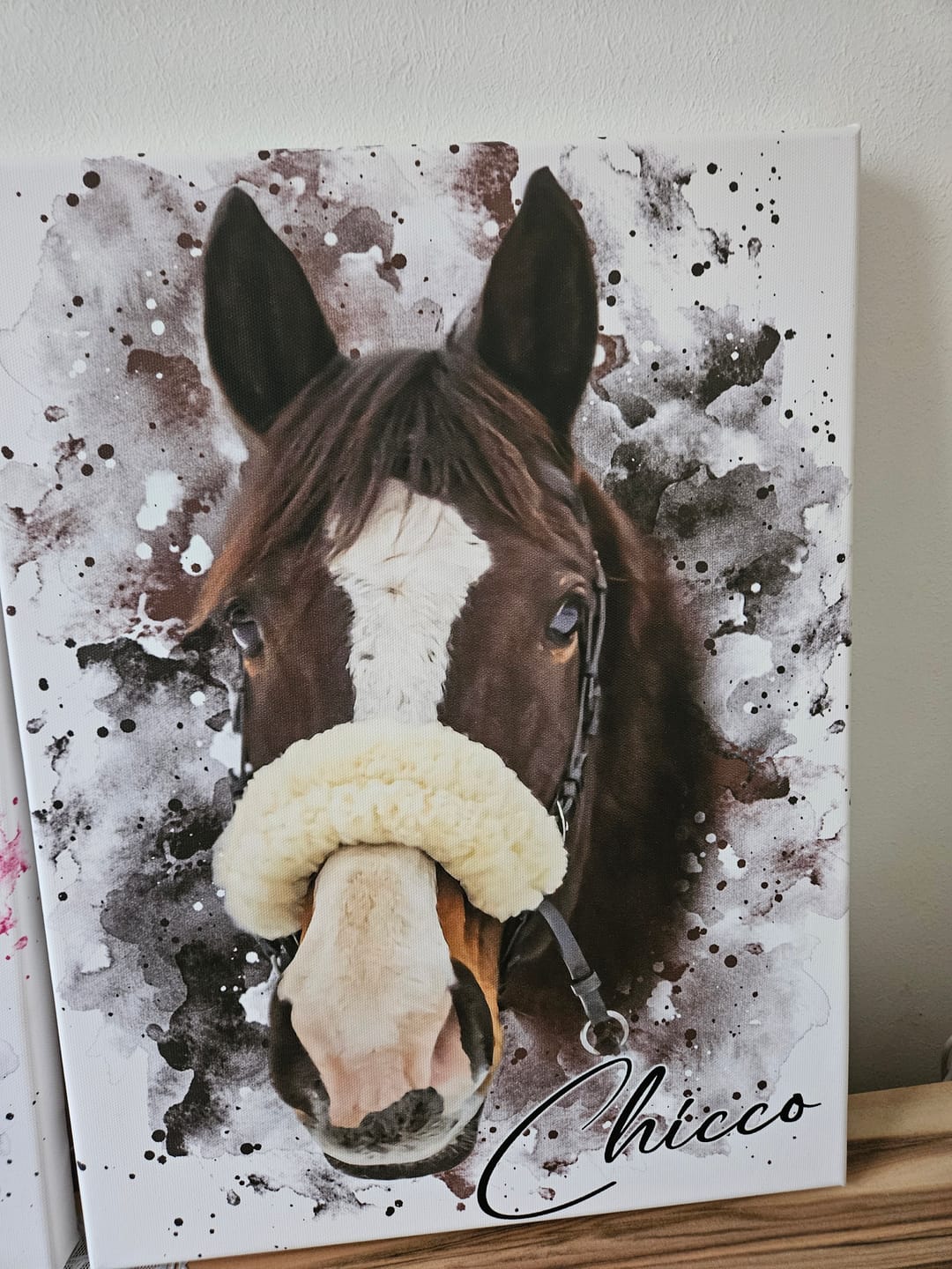 Customer photo review of Dein Pferd als Wasserfarben Portrait