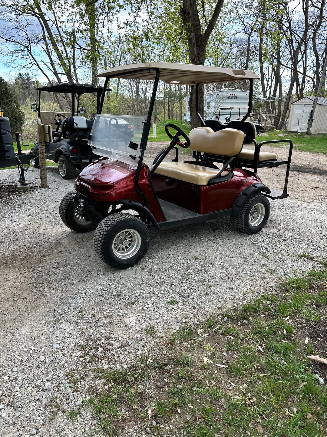 Customer photo review of Glossy Metallic Rufous Red Vinyl Wrap