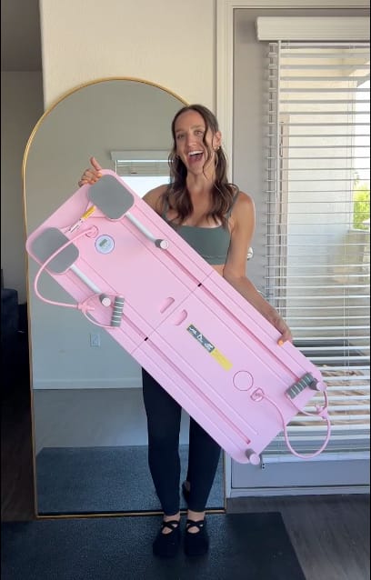 Customer photo review of Reformly Pilates Board + 60-Day Transformation Program