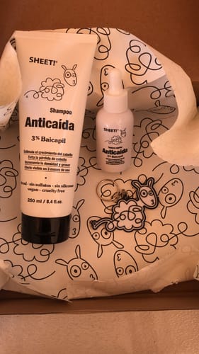 Customer photo review of Pack Anticaída de Cabello para 1 Mes