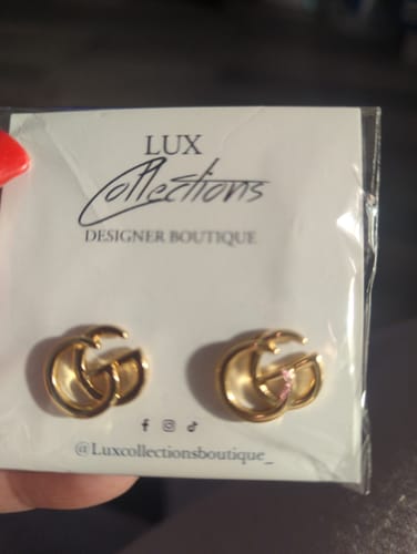 Customer photo review of G Stud Earring