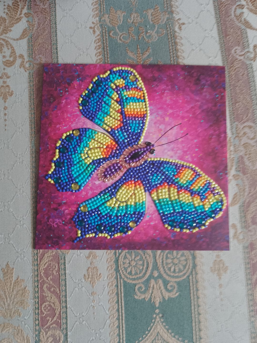 Customer photo review of "Change" Crystal Art Card by Rachel Froud 18x18cm