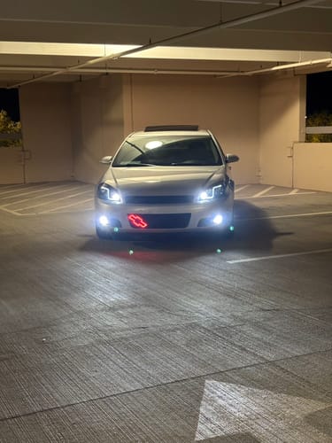 Customer photo review of Chevy bowtie emblem rgb chasing flow halo with bluetooth controller