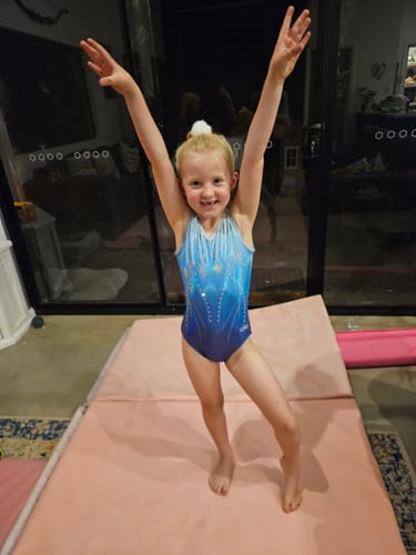 Customer photo review of Ocean Leotard- Blue
