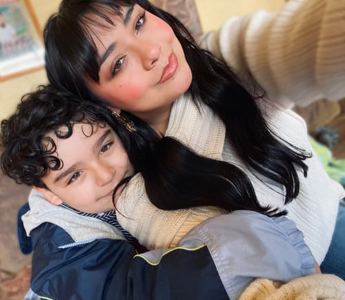 Customer photo review of SWEATER LINA CRUDO