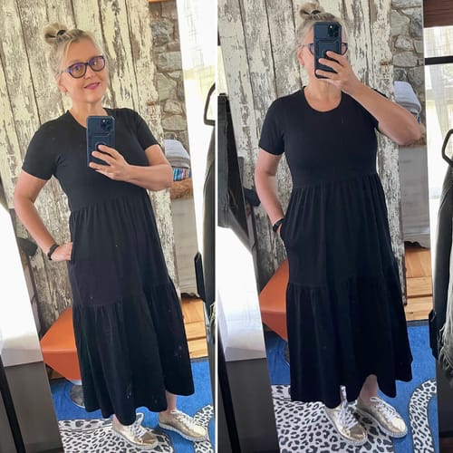 Customer photo review of Lucia Dress - Black