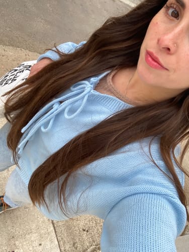 Customer photo review of SWEATER LASSO CELESTE