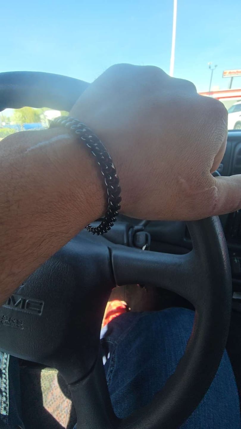 Customer photo review of To My Man "I Love You" Classic Cuban Bracelet
