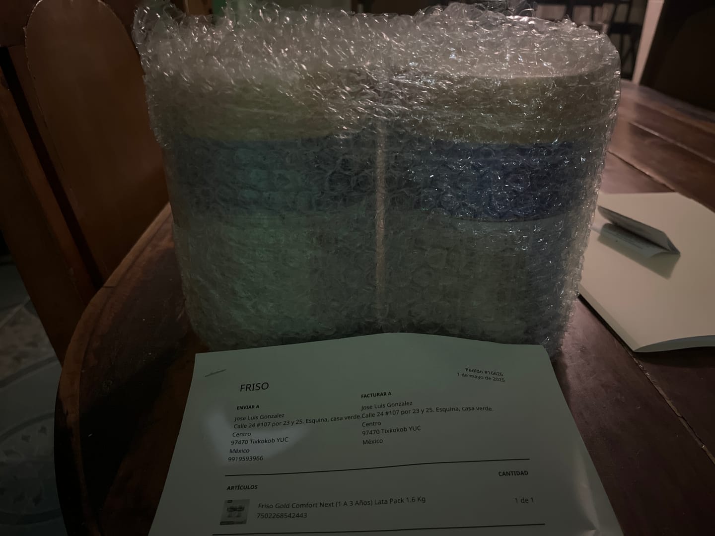 Customer photo review of Friso Gold Comfort Next (1 A 3 Años) Lata Pack 1.6 Kg