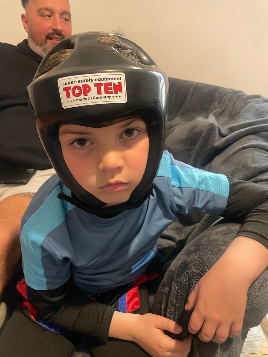Customer photo review of Top Ten Head Guard “Competition Fight”