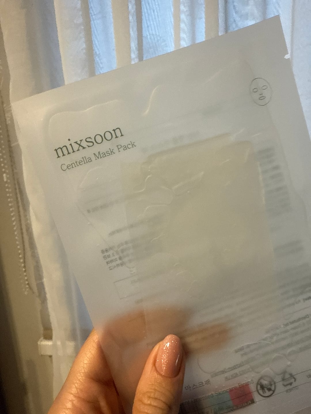 Customer photo review of Auduma maska ar Āzijas centellu Mixsoon Centella Mask