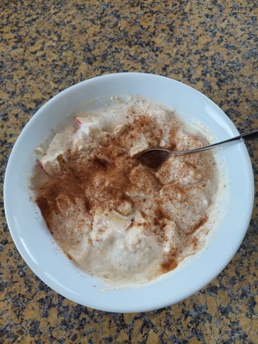 Customer photo review of Bio Protein Porridge Mandel-Natur Mega-Pack-1000g