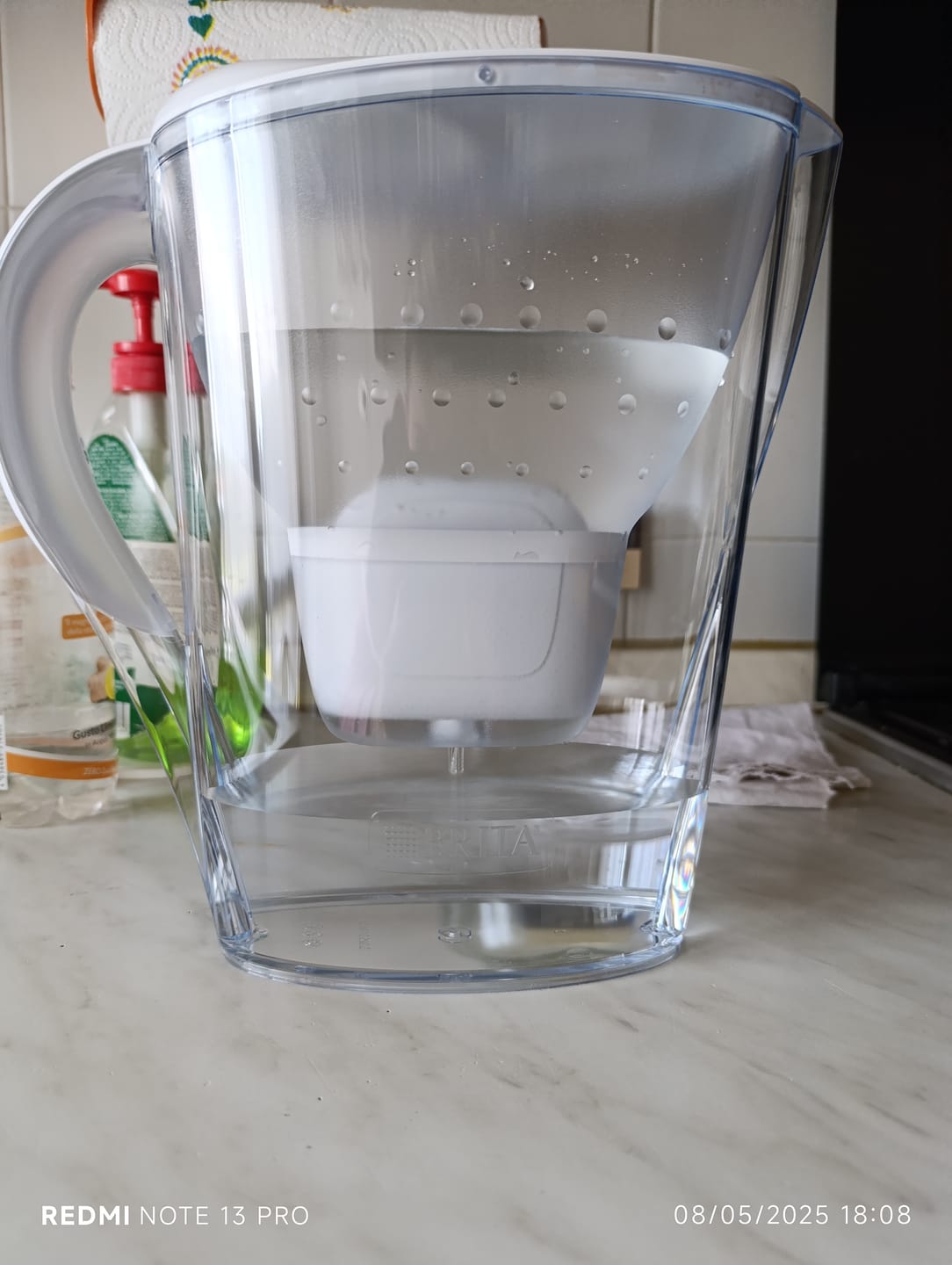Customer photo review of BRITA Caraffa filtrante Marella bianca (2.4L) Con 1 filtro MAXTRA PRO All-in-1 Con Memo digitale e coperchio ribaltabile