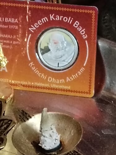Customer photo review of Pure Silver Coins- Special Edition- Neem Karoli Baba