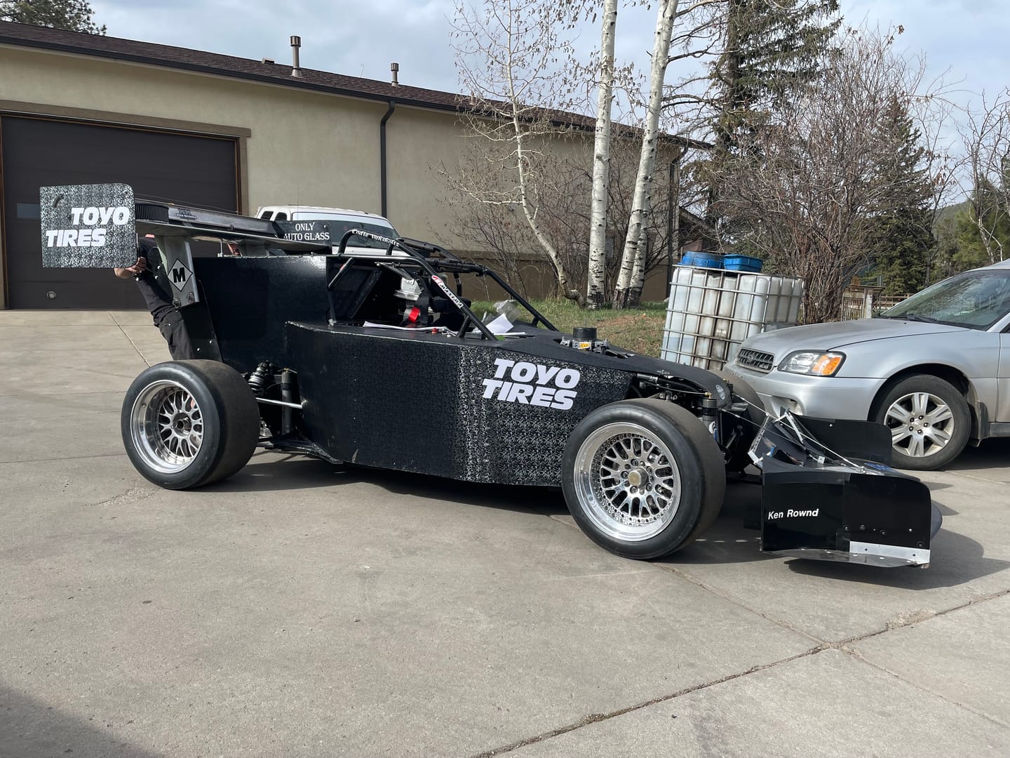 Customer photo review of Phantom Black Carbon Fiber Vinyl Wrap